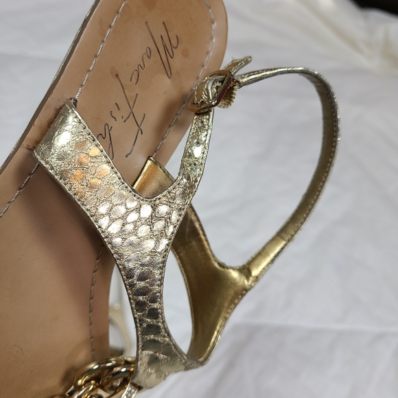 Marc Fisher | Gold Sandals - Picture 7 of 10